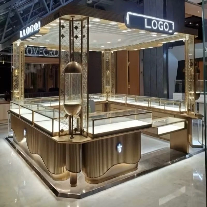 Showcase Jewelry Black Malli kiosk