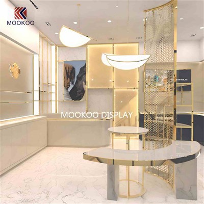 Parfüümipoe LuxeGold parfüüminäituse ansambli disain