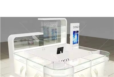 Roostevabast terasest ehete esitlemise ostukeskuse kiosk