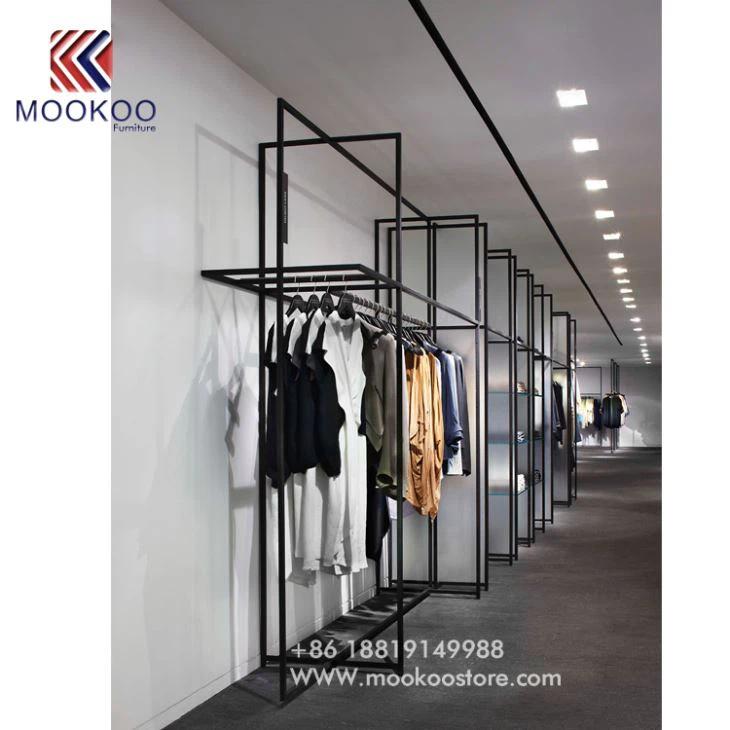 Black Metal Display For Clothing